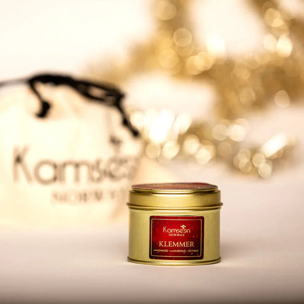 Klemmer - Handmade Christmas scented candle with orange and eucalyptus